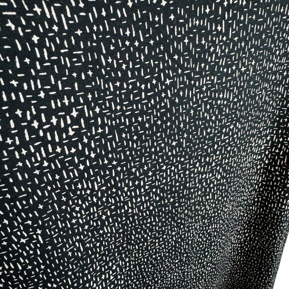 J. Jill Wearever Collection Black White Speckled Stretch 3/4 Sleeve Top Size XSP - Picture 3 of 6